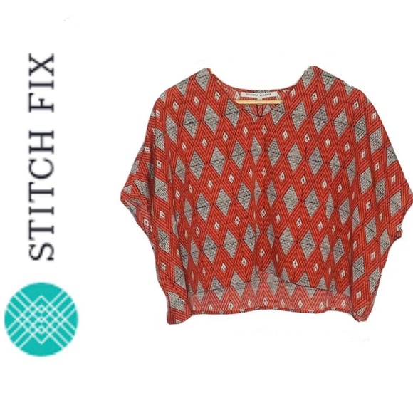 Collective Concepts Tops - Collective Concepts Stitch Fix | Crop Top Red